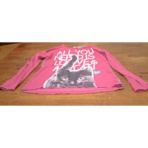 Tshirt Love Chat Rose Nky Taille 10 Ans ..