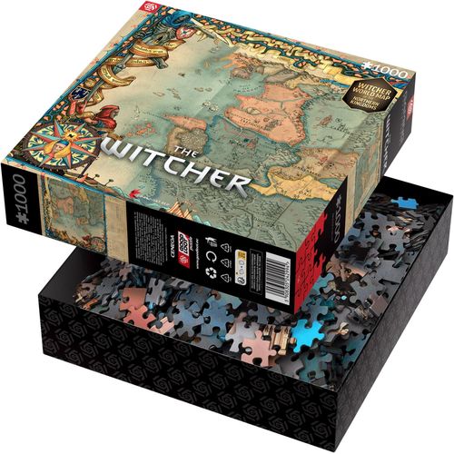 Gaming Puzzle: The Witcher 3 The Northern Kingdoms Puzzles - 1000