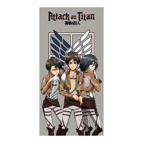 Attack On Titan Serviette De Bain Group 70 X 140 Cm