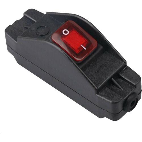 Ip65 Button Inline Cord Switch Etanche Noir Interrupteur Marche/Arret 30a 220v goodnice