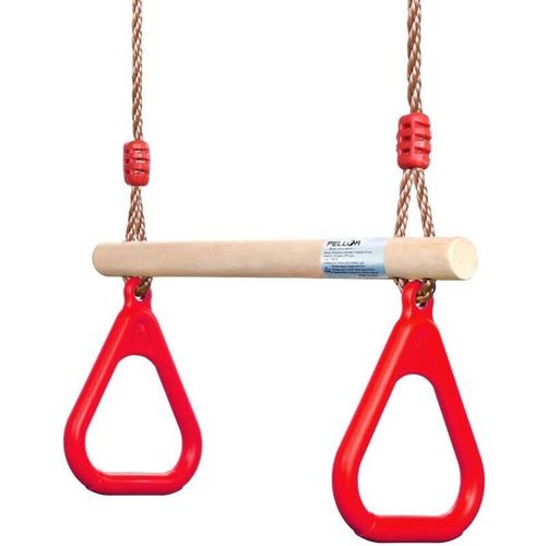 Balancoire Et Portique,Balancoire En Bois Trapeze Avec Anneaux De Gymnastique Aire De Jeux Pour Enfants Jeu De Toboggans Jardin Exterieur Interieur Goodnice