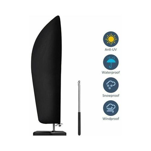 Housse De Protection Pour Parasol Deporte 2 A 4 M De Large Tissu Oxford 210d Impermeable A La Poussiere Resistant Aux Uv 265x40/70/50cm Goodnice
