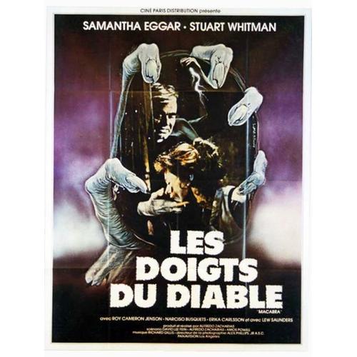 Les Doigts Du Diable (Macabra) - Véritable Affiche De Cinéma Pliée - Format 120x160 Cm - De Alfredo Zacarias Avec Samantha Eggar, Stuart Whitman - 1981