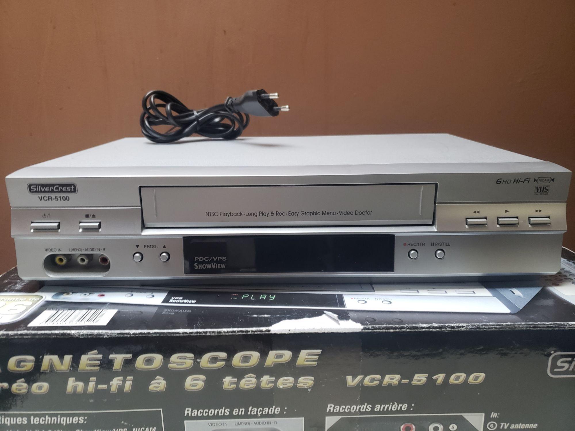 MAGNETOSCOPE SILVERCREST VCR-5100 / LG MG64 LECTEUR ENREGISTREUR