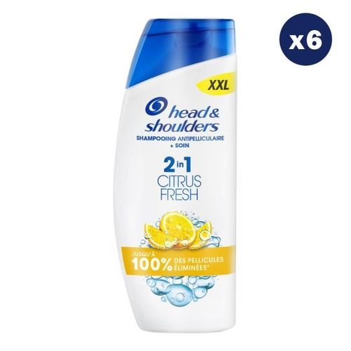 6 Shampoings Citrus Fresh 2en1 625ml - Head & Shoulders 