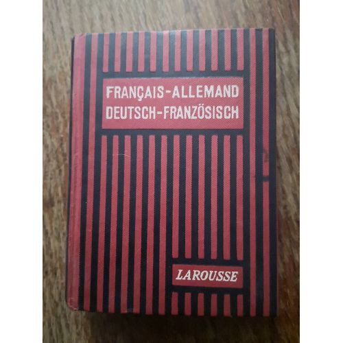 Dictionnaire Français Allemand Larousse 1931