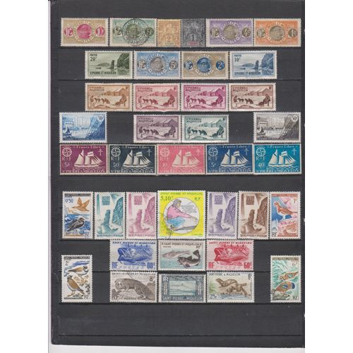 48 Timbres St Pierre & Miquelon Obliteres & Neufs** & * + Sans Gomme De 1892 À 1994