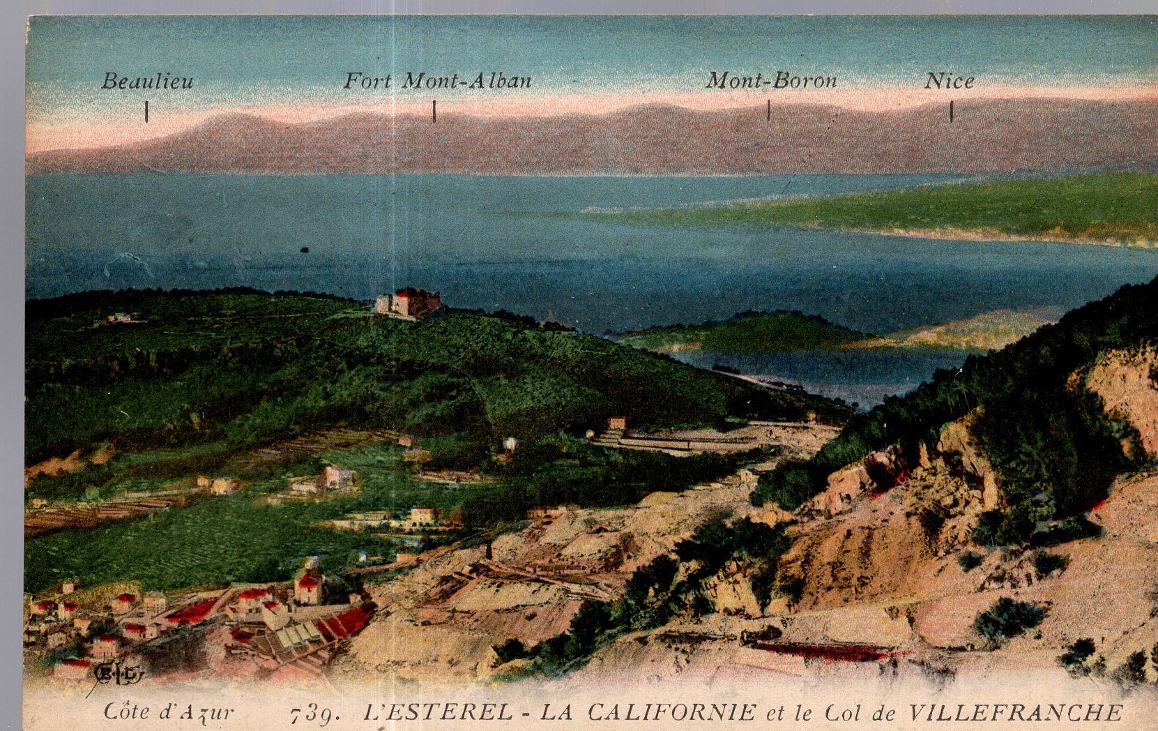 Carte Postale De L' Estérel (Alpes Maritimes) La Californie Et Le Col De Villefranche (Réf.739)