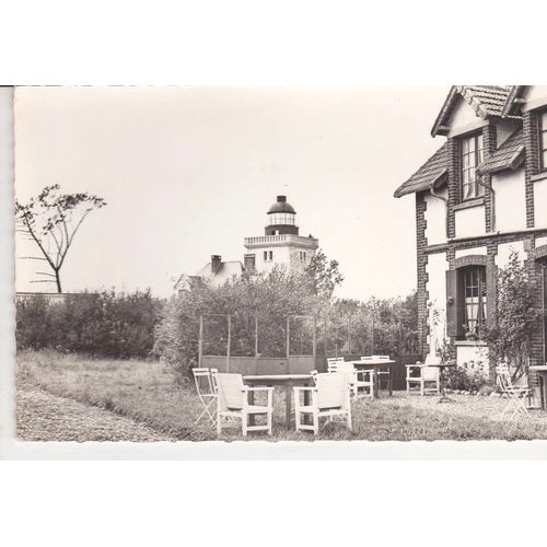 Carte Postale Ancienne / Ste Marguerite Sur Mer,Le Phare D'ailly Vu De L'hotel "A La Descente Du Phare"
