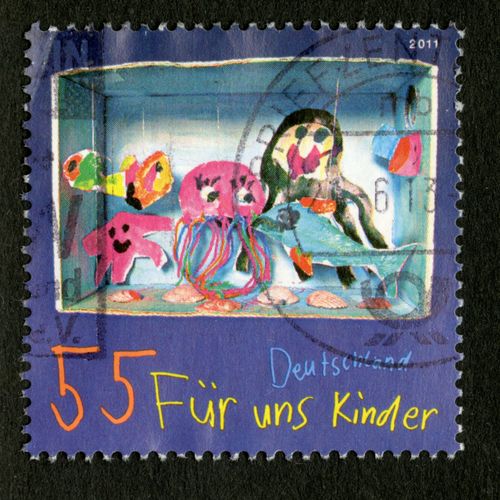 Timbre Oblitéré Deutschland, Für Uns Kinder, 2011, 55