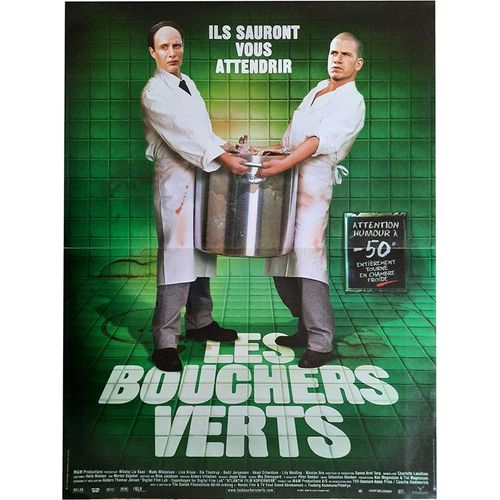 Les Bouchers Verts (De Gronne Slagtere) - Véritable Affiche De Cinéma - Format 40x60 Cm - De Anders Thomas Jensen Avec Nikolaj Lie Kaas, Mads Mikkelsen - Année 2003