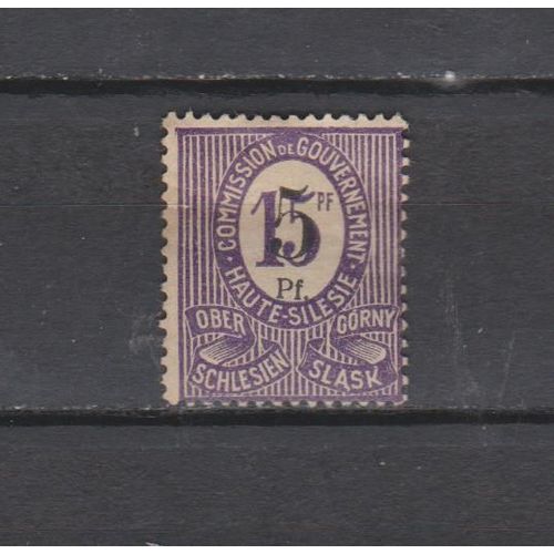 N° 27a Timbre Haute Silesie Neuf* & Signe De 1920 Cote : 124 