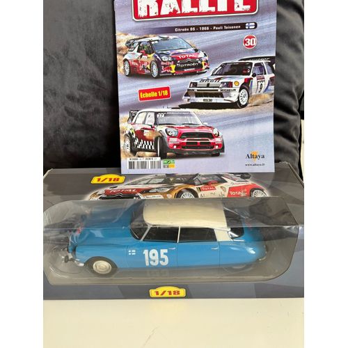Altaya 1/18 - Les Plus Grandes Voitures De Rallye N° 30 - Citroen Ds 1966 Pauli Toivonen