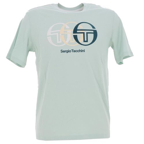 Tee Shirt Manches Courtes Sergio Tacchini Triade Co T-Shirt Vert D'eau