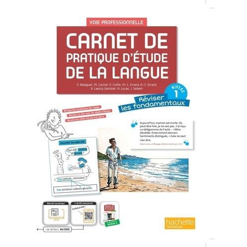 Carnet De Pratique D'étude De La Langue Voie Professionnelle Niveau 1