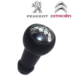 Pommeau de levier de vitesse compatible avec modèles de Peugeot: 107 207  307 407 607 807 206 406 806 308 - Fiat Scudo Ulysse 