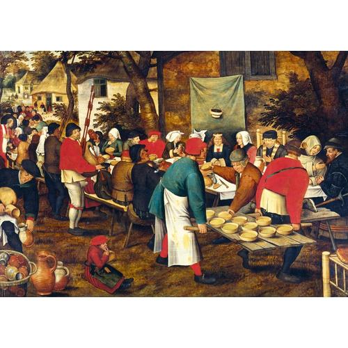 Pieter Brueghel The Younger - Peasant Wedding Feast - Puzzle 1000 Pièces