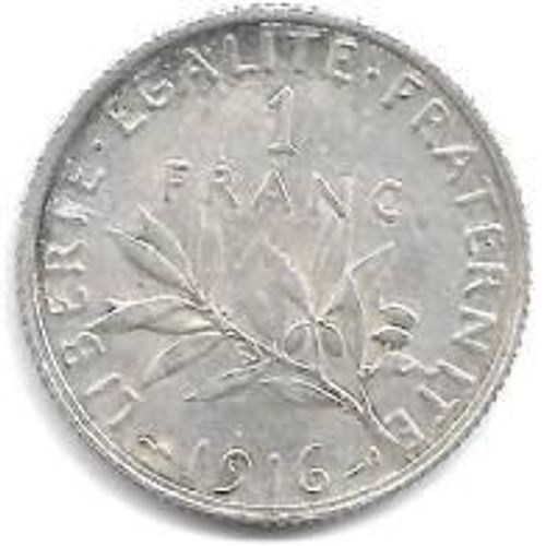 Pièce 1 Franc Argent 1916