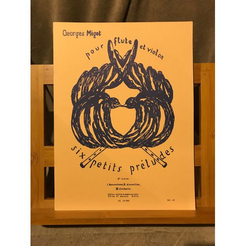 Georges Migot 6 Petits Préludes Pour Flûte Et Violon Vol. 2 Partition Éd. Leduc
