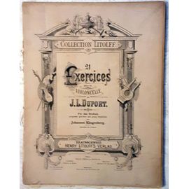 21 Exercices Pour Le Violoncelle De J. L. Duport