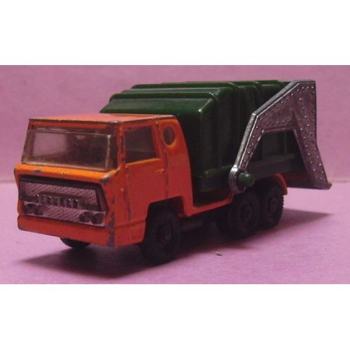 Majorette Camion Bernard Benne À Ordures Ménagères De Paris Orange Et Vert - Référence N°218 - Échelle 1/100-Majorette