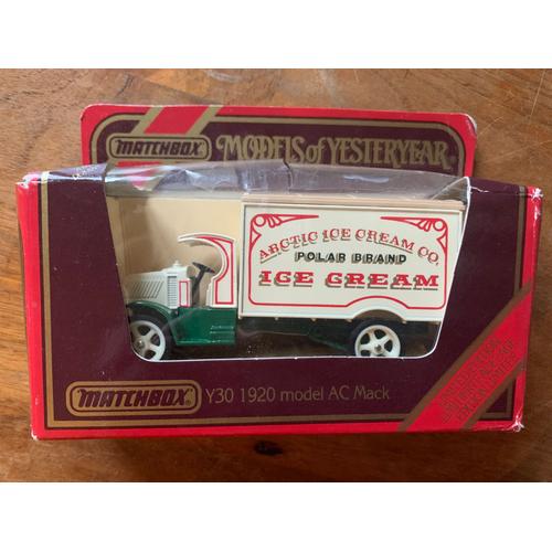 Matchbox Yesteryear Y30 Mack Ac Camion Arctique Ice Cream Camion De Livraison Ice Cream Avec Boîte-Matchbox