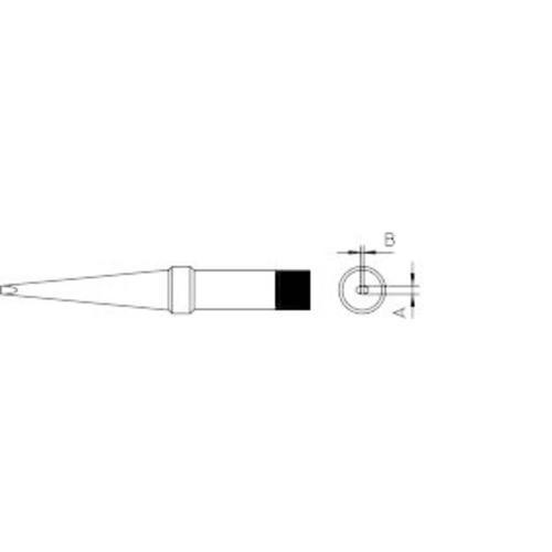 Panne à souder de forme longue Weller 4PTL7-1 taille 2mm contenu 1pce.