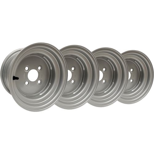 6.00x10 Wheel Rims 10" Inch Ride on Lawnmower Quad Bike 4 x 100mm PCD (Set of 4)