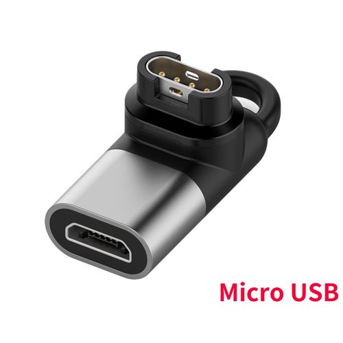 Adaptateur De Charge Micro Usb/Type-C/Ios Pour Montre Intelligente Garmin Fenix Série 7 6 5, Accessoires De Montre Intelligente, Connecteur De Câble De Chargeur D'alimentation