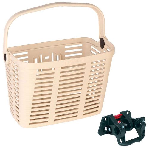 Panier Plastique Beige Avec Fixation Plaza