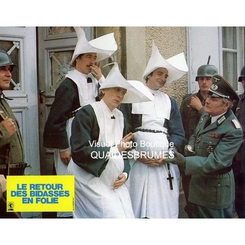 Le Retour Des Bidasses En Folie: Jeu De 6 Photos D'exploitation Cinématographique -Format 21x27.5 Cm-De Michel Vocoret Avec Gérard Rinaldi, Jean Sarrus, Gérard Filipelli, Luis Rego -Les Charlots -1983