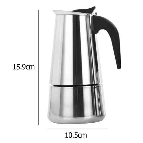 Moka ¿ Cafetière À Expresso Italienne, Avec Filtre En Acier Inoxydable, Réchaud, Outil De Percolateur, Cafetière 450/300/200/100ml