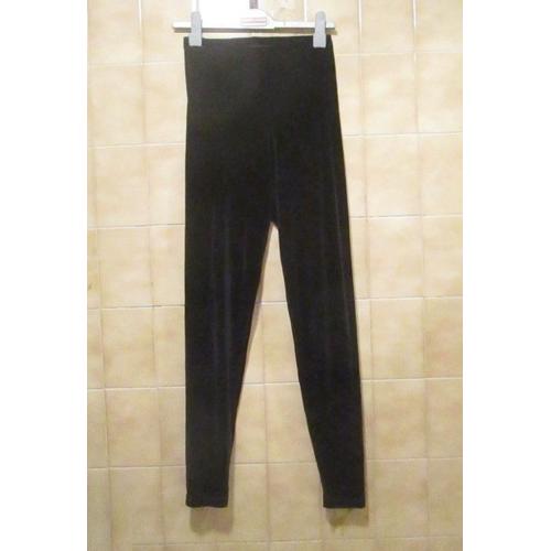 Pantalon Noir Toucher Velours Style Jogging Ou Pantalon D'intérieur Très Doux Et Souple, T. 32 Ou Petit T. 34 Ou Pour 15 Ans 16 Ans 17 Ans - Envoi Mondial Relay Ou So Collissimo