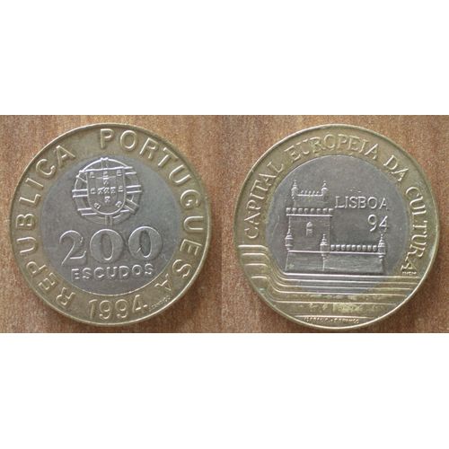 Portugal 200 Escudos 1994 Capital Europeenne De La Culture Neuve