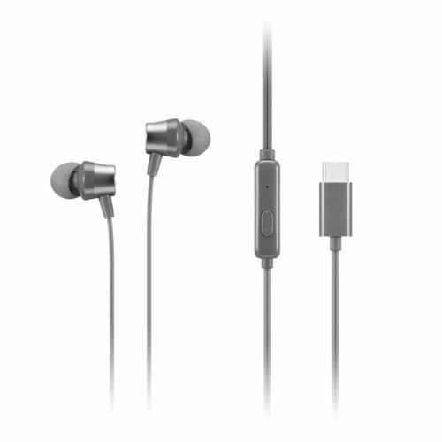 S?uchawki Douszne Z Mikrofonem Lenovo 300 Gxd1j77353 Usb-c Szare
