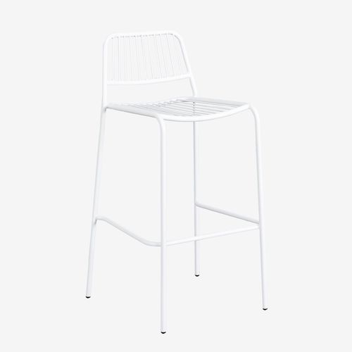 Pack De 2 Tabourets Hauts Empilables Elton Blanc Gardenia ¿75 Cm