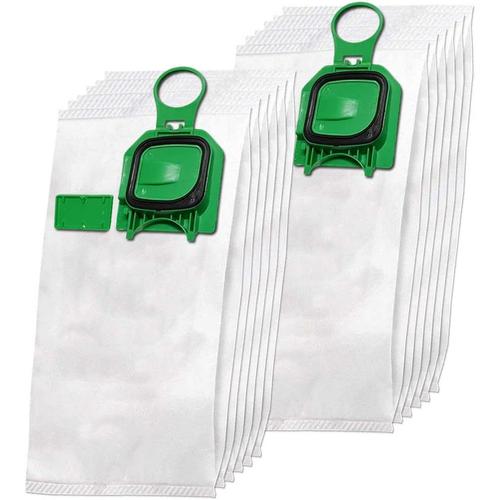 Lot de 12 sacs daspirateur en microfibre non-tissee de qualite superieure + 12 parfums pour Vorwerk Kobold 140, 150, VK 140, VK 150, VK140, VK150, FP140, FP150 - Avec fermeture hygienique