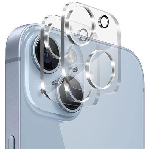 Hqselection ® Lot De 2 Protection Objectif Caméra Arrière En Verre Trempé Pour Iphone 15 , Film En Verre Trempé 9h, Ultra Hd, Anti-Rayures
