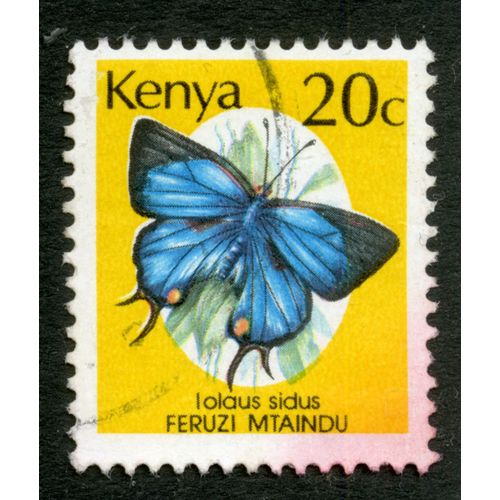 Timbre Oblitéré Kenya, Lolaus Sidus, Feruzi Mtaindu, 20c