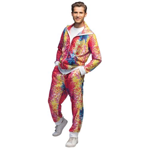 Déguisement Survêtement Disco Coloré Homme - Taille: Xl (54/56)