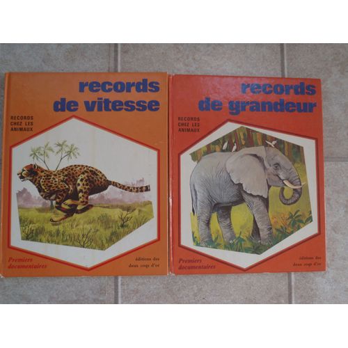 Records De Vitesse Et Grandeur Des Animaux Deux Coqs Or