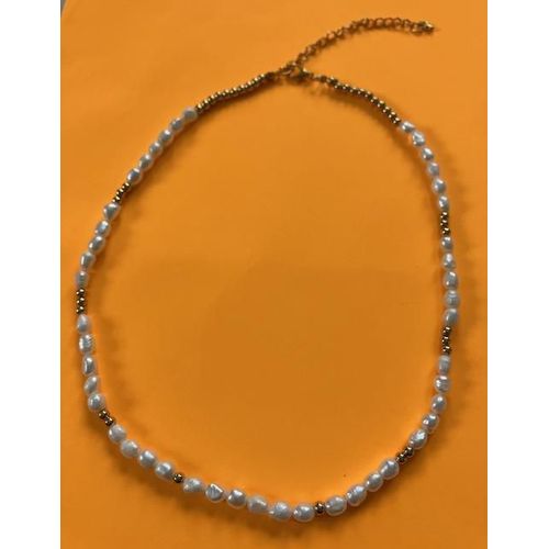 Collier Ras De Cou En Perles Fantaisie