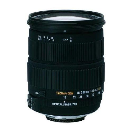 Objectif Sigma - Fonction Zoom - 18 mm - 200 mm - f/3.5-6.3 DC OS HSM - Nikon F