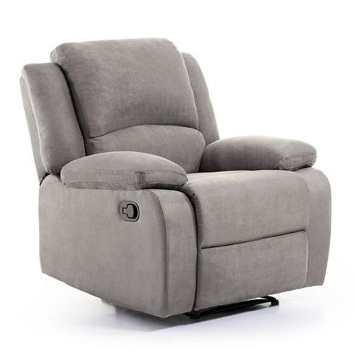 Paris Prix - Fauteuil De Relaxation Microfibre "Polo" 96cm Gris