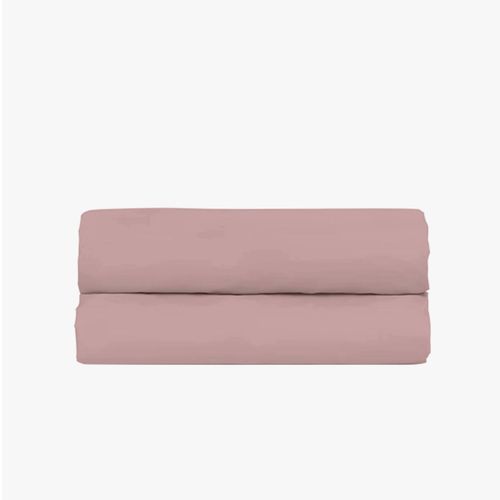 Drap Housse 160x200cm - Rose Pâle - 100% percale de coton - Morphea