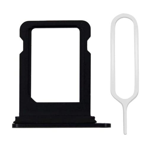 Support Carte Sim Compatible Avec Iphone 12 – Remplacement Support De Tiroir Carte Sim - Outil Éjection Sim Inclus Et Anneau En Caoutchouc Imperméable - Noir