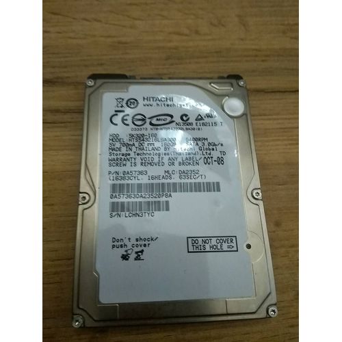 Disque dur Hitachi 160 Go 2.5" HTS543216L9A300 5k320-160
