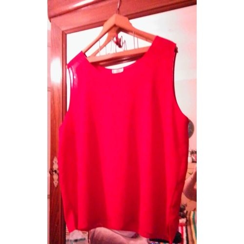 Débardeur Rouge Léger 54 Ling Sang 100% Soie