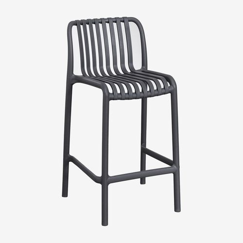 Tabouret Haut Empilable Wendell Gris Graphite ¿65 Cm
