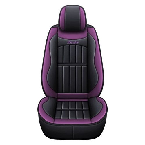 1pcs Violet Siège Auto En Cuir Synthétique Polyuréthane Housse Coussin Pour Bmw F10 E46 G30 Pour Ford Golf 4 Pour Vw/Passat B5 B8 Golf 5 Pour Peugeot 206 307 407 308